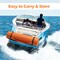 Orange XPE Foam Floating Water Pad for 4-6 People with Easy Storage and Anchoring
